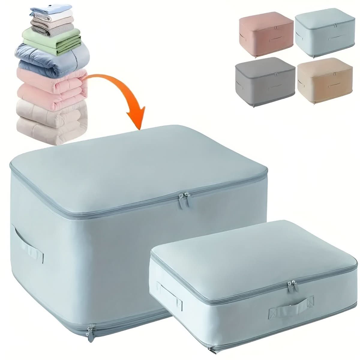 Space Saver Bags – Compression Bags for Clothes and Bedding, Up to 50 Percent Volume Reduction