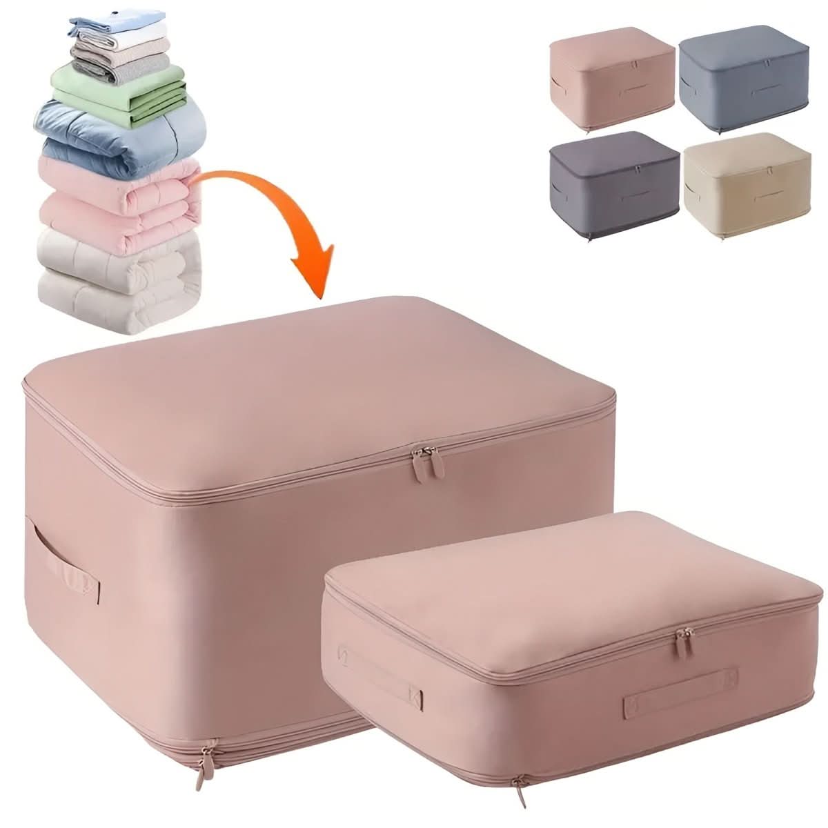 Space Saver Bags – Compression Bags for Clothes and Bedding, Up to 50 Percent Volume Reduction