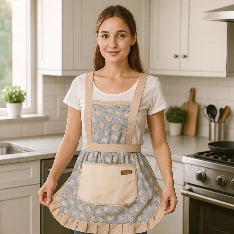 StainShield – Elegante Blumenschürze mit vollständiger Abdeckung SEO-Titel 3