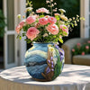 Starry Bloom - Handgefertigte Van-Gogh-Blumenvase aus Kunstharz für Innendekoration 4