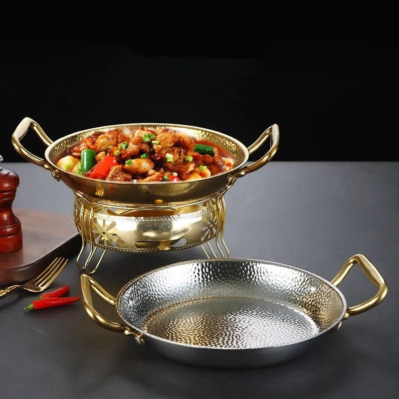 STEELCHEF – Hammered Stainless Steel Pot for Pans, Sauces & Versatile Cooking