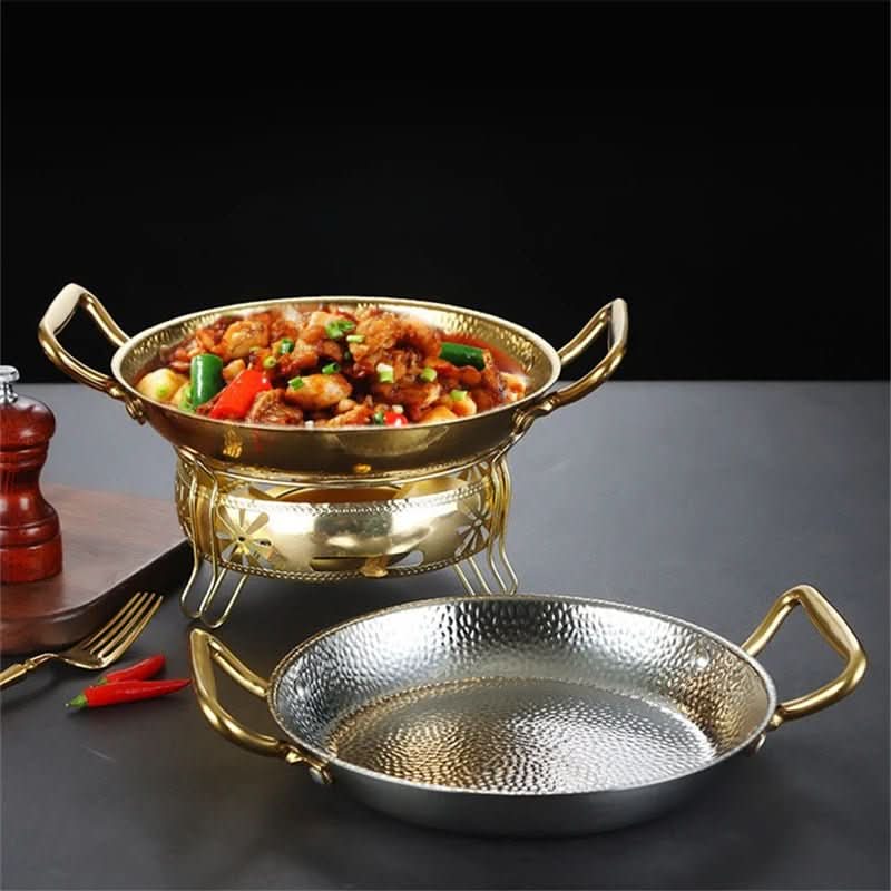 STEELCHEF – Hammered Stainless Steel Pot for Pans, Sauces & Versatile Cooking
