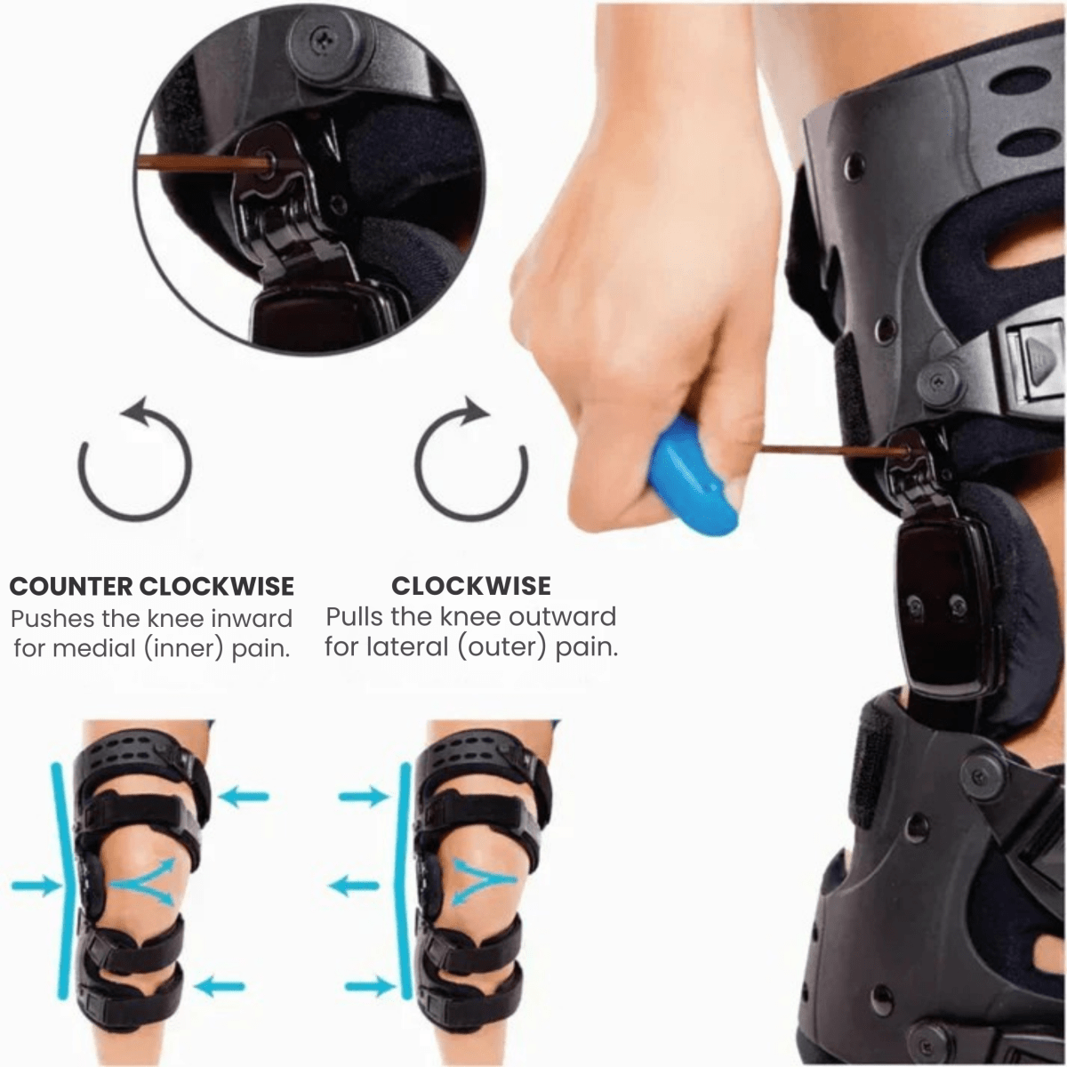 StepSecure – Adjustable Knee Clip for Stability and Pain Relief