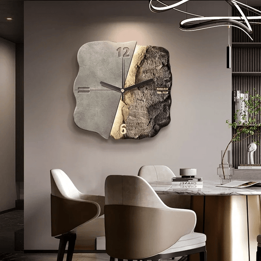 SteinAura – Modern Designer Sandstone Wall Clock