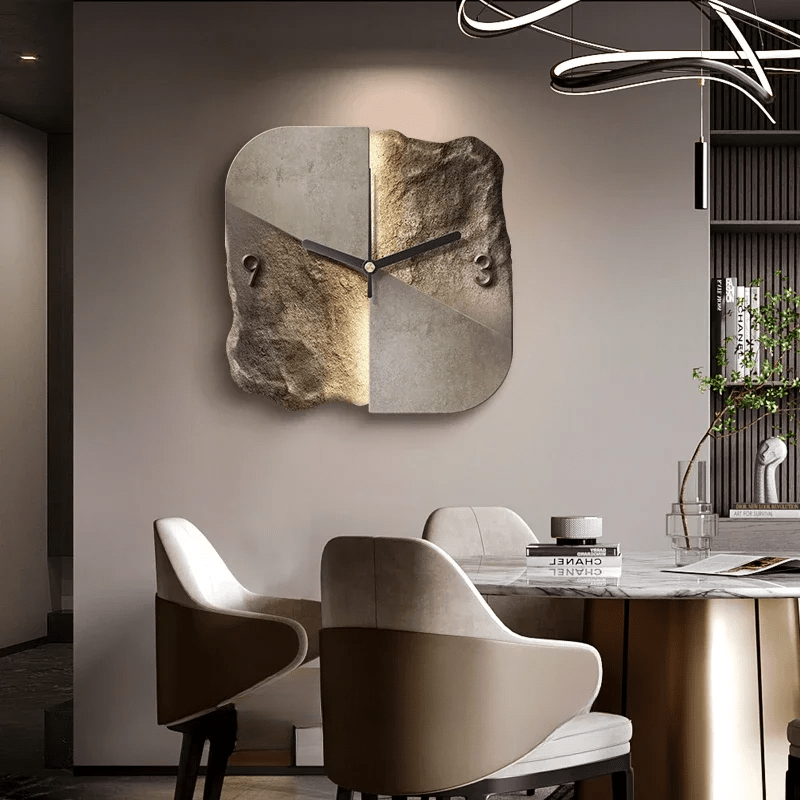 SteinAura – Modern Designer Sandstone Wall Clock