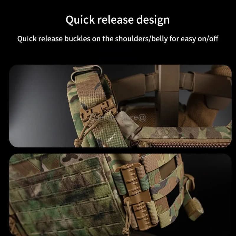 Tactical Armor Carrier – Modular Plate Carrier with Quick Release System and MOLLE
