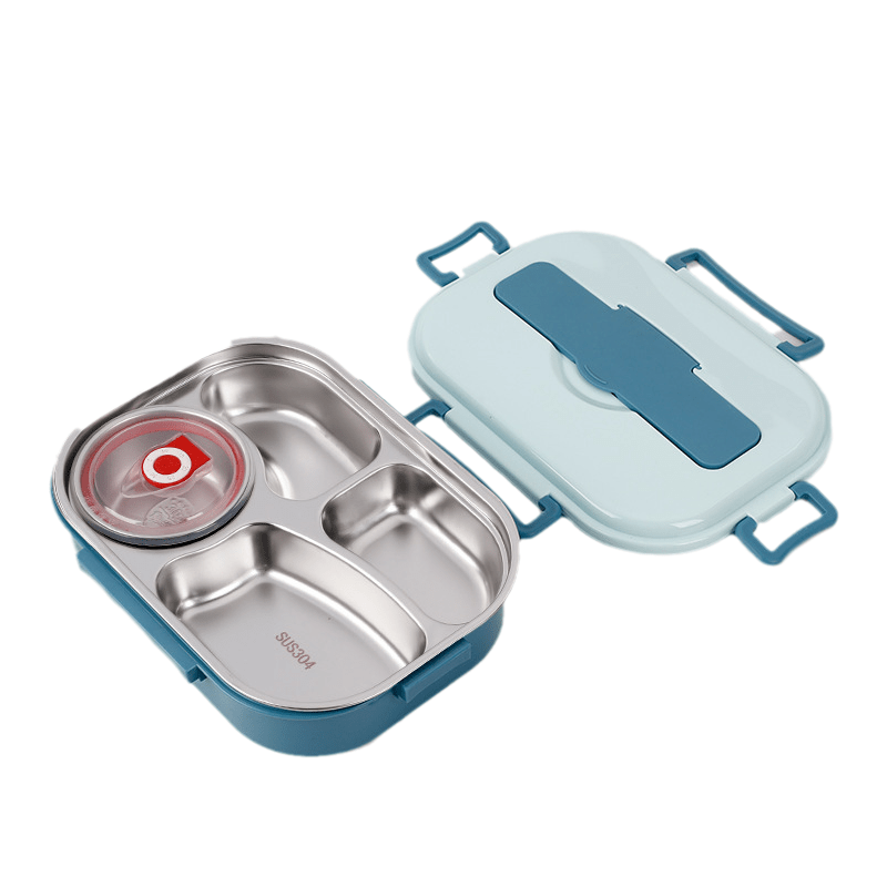 Nährbox – Edelstahl Mittagessenbox mit Fächern für Frische & Organisierte Mahlzeiten