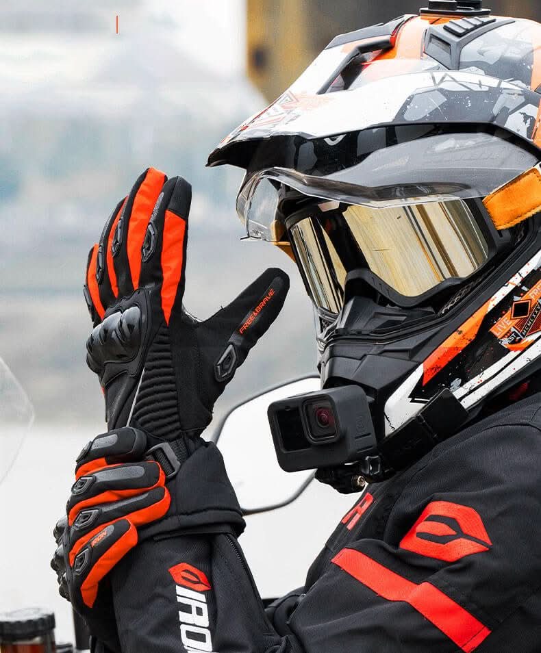 ThermoGrip Motorradhandschuhe – Wasserdicht, Winddicht & Isoliert Für Winterfahrten
