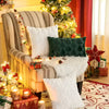 TREEBLISS – Kuscheliger Plüsch-Weihnachtsbaum-Kissenbezug mit ultraweichem Stoff 4
