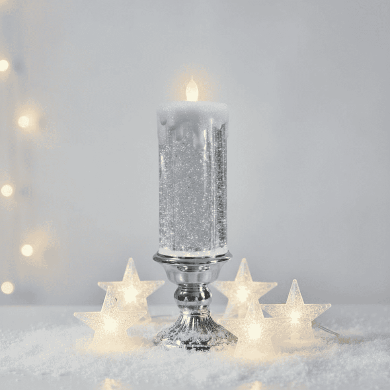 TWINKLEFLAME – Flammenlose Weihnachtskerze für ein funkelndes Ambiente 0
