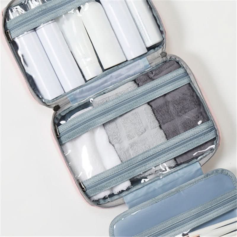 PortaCase – Compact Travel Cosmetic Organizer with 4 Compartments