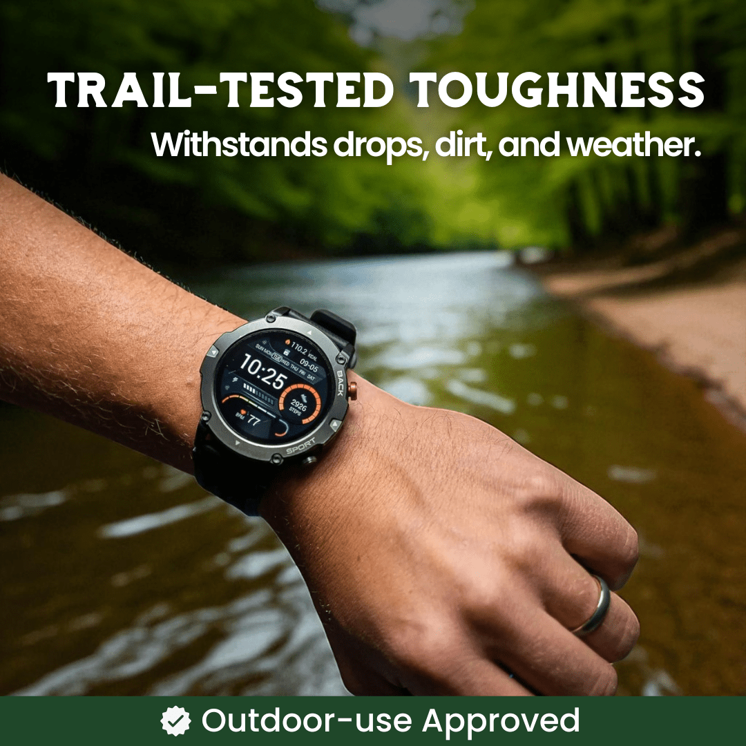 TrekSight X - Outdoor Smartwatch With GPS And Health Monitoring