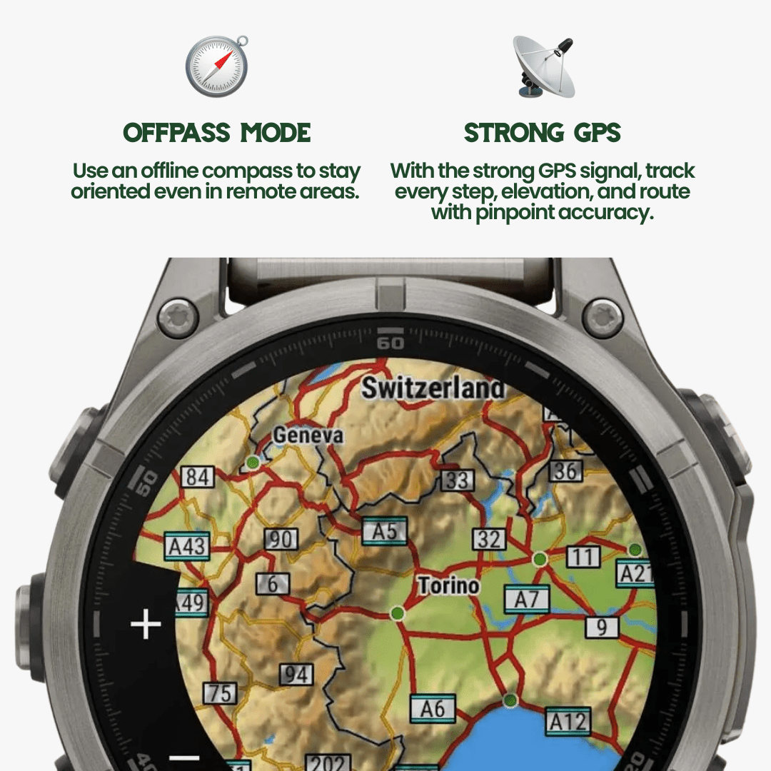 TrekSight X - Outdoor Smartwatch With GPS And Health Monitoring