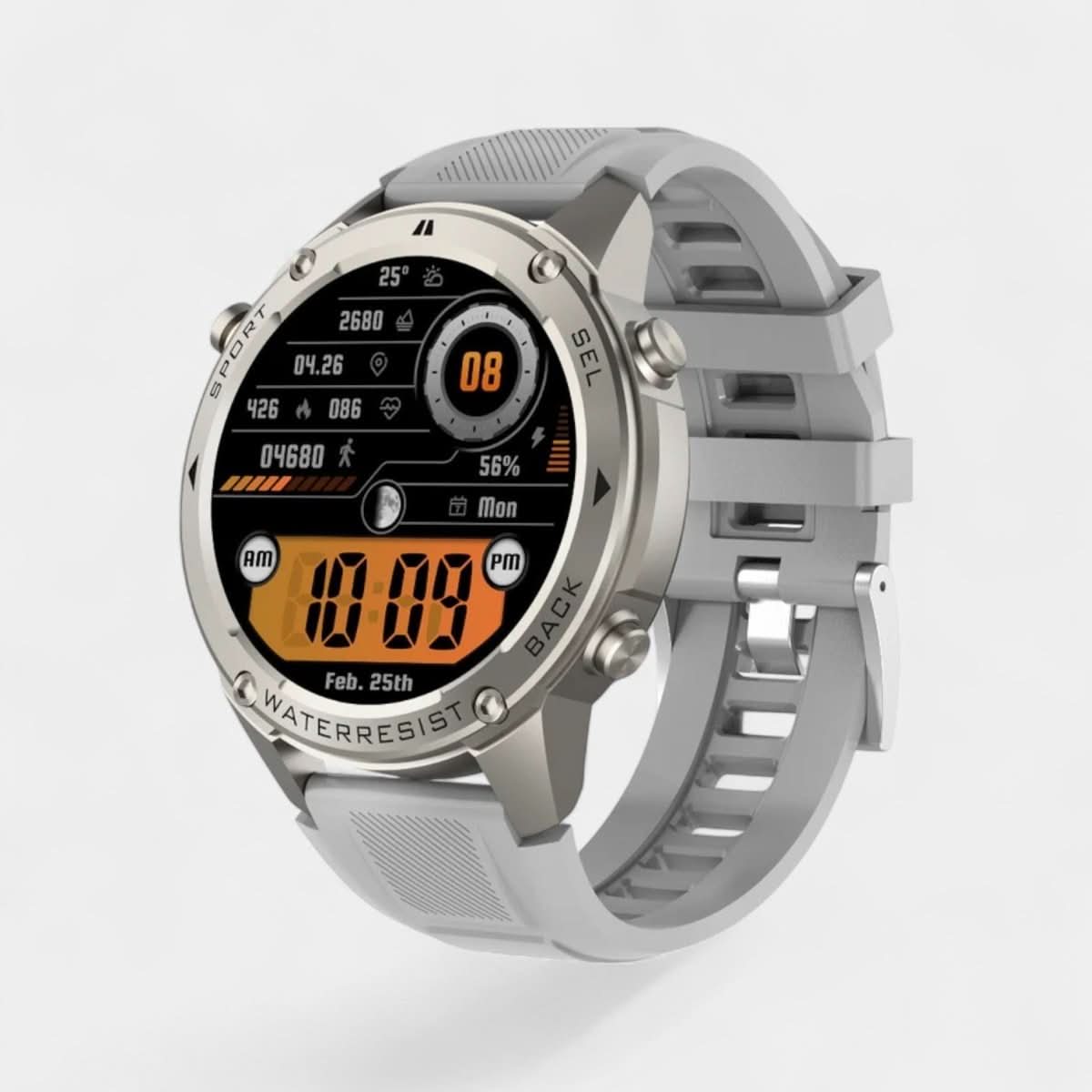 TrekSight X – Rugged Outdoor Smartwatch With GPS And Health Monitoring
