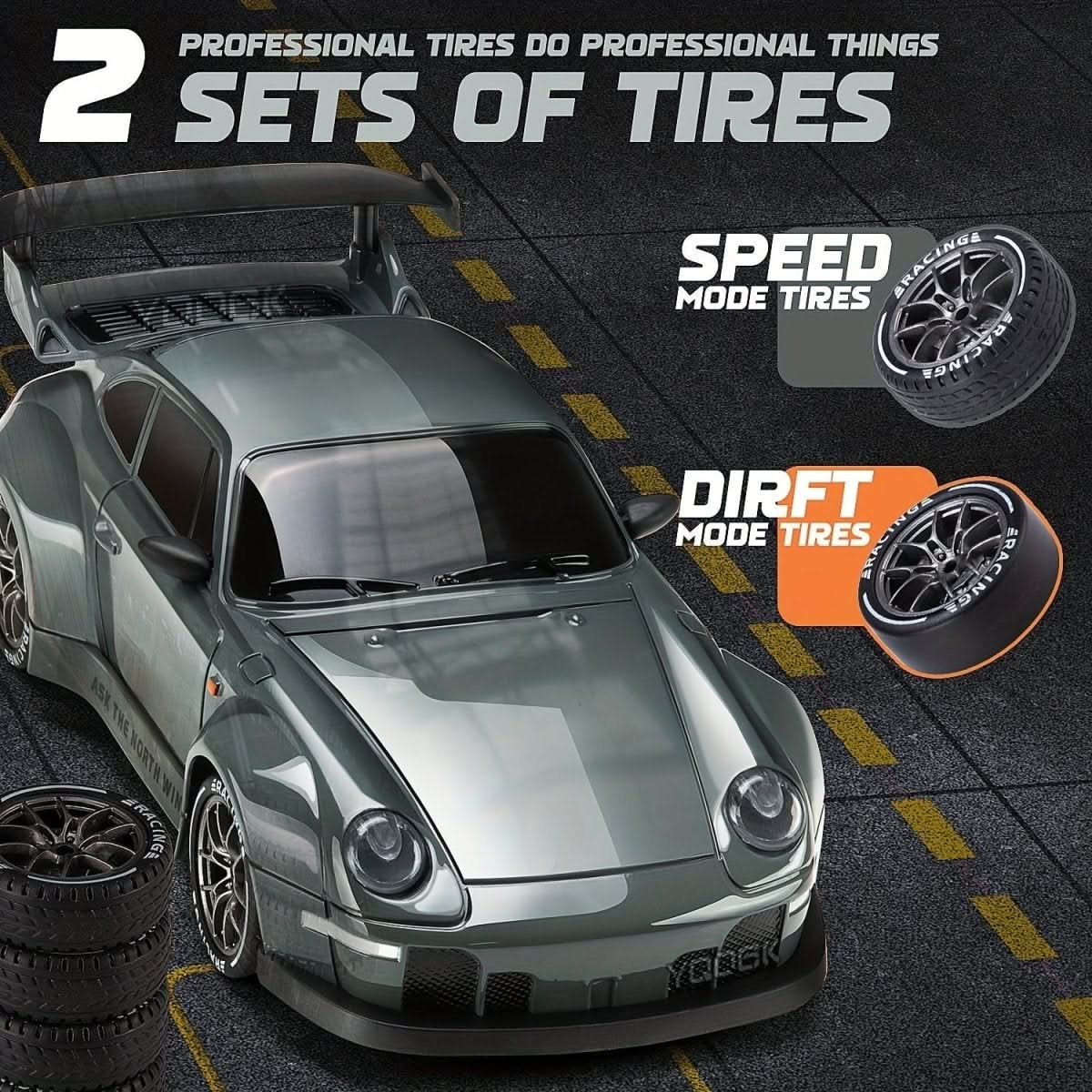 Drift Racers - Remote-Controlled Car for LED Drifting and All-Wheel Drive Fun
