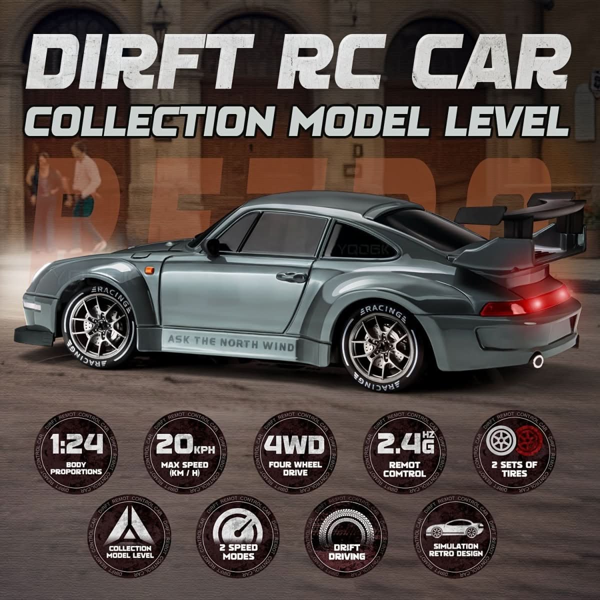 Drift Racers - Remote-Controlled Car for LED Drifting and All-Wheel Drive Fun