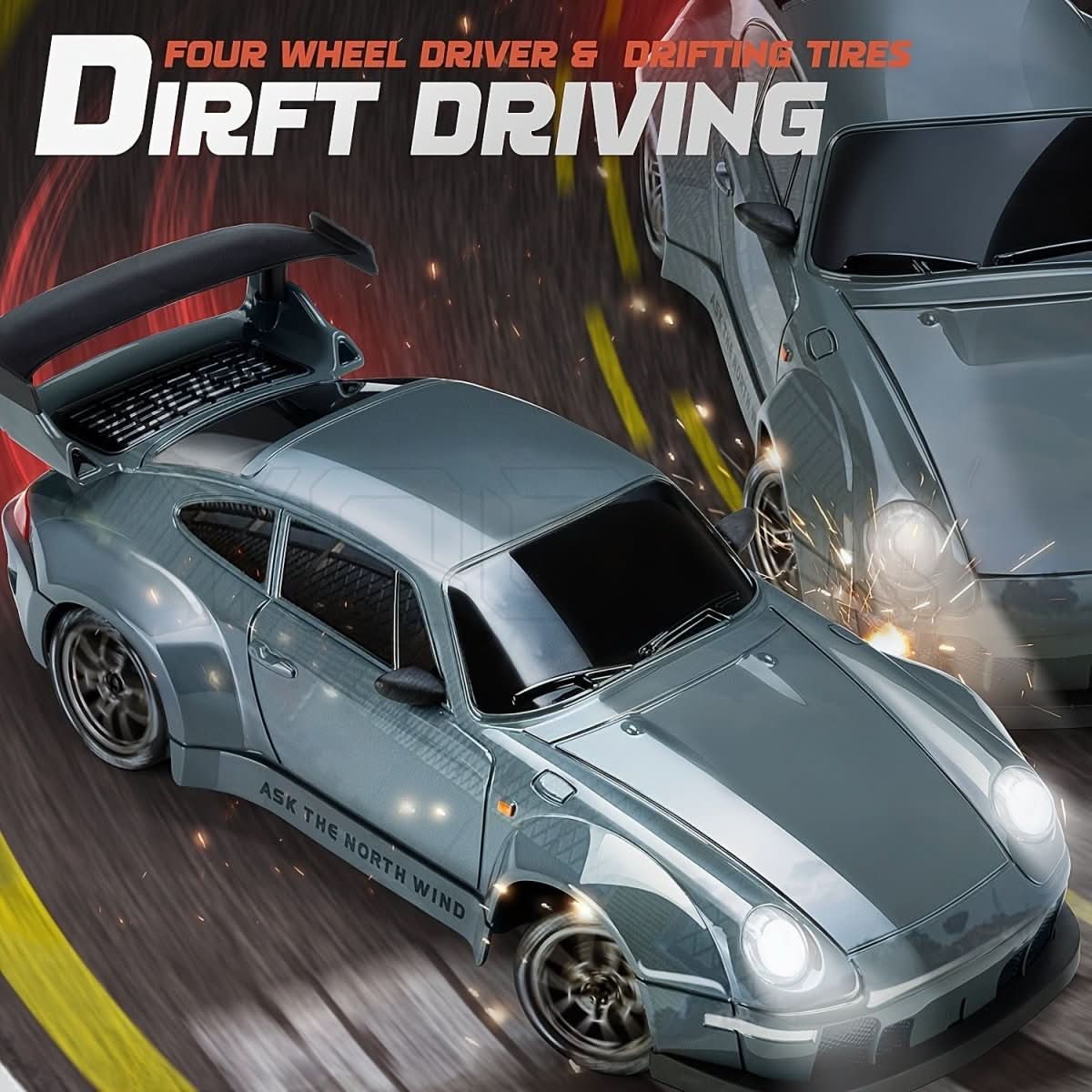 Drift Racers - Remote-Controlled Car for LED Drifting and All-Wheel Drive Fun