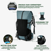 ULTREA Pack - Ultralight 50L Adventure Backpack with Roll-Top Closure and Ripstop Nylon