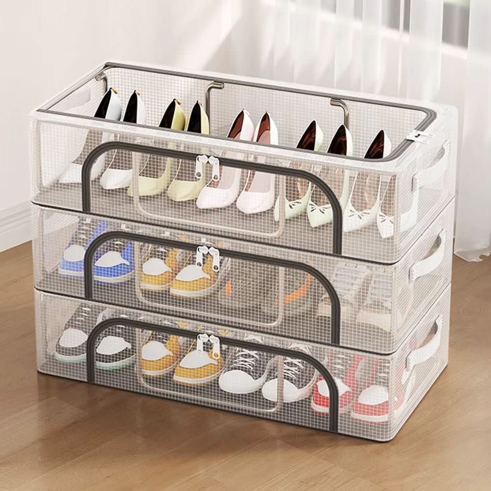 Unpack Clearbox – Stackable Shoe Box With Viewing Window, Ventilation & Waterproof Protection