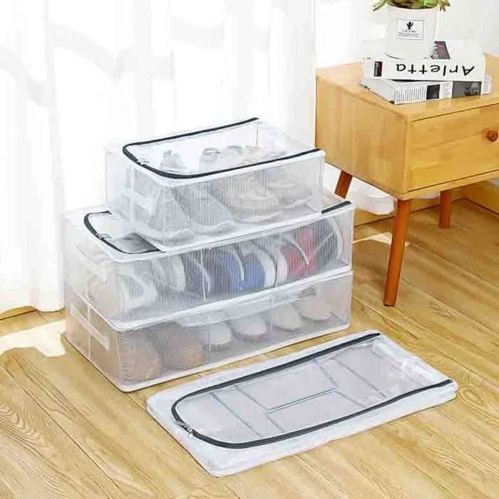 Unpack Clearbox – Stackable Shoe Box With Viewing Window, Ventilation & Waterproof Protection