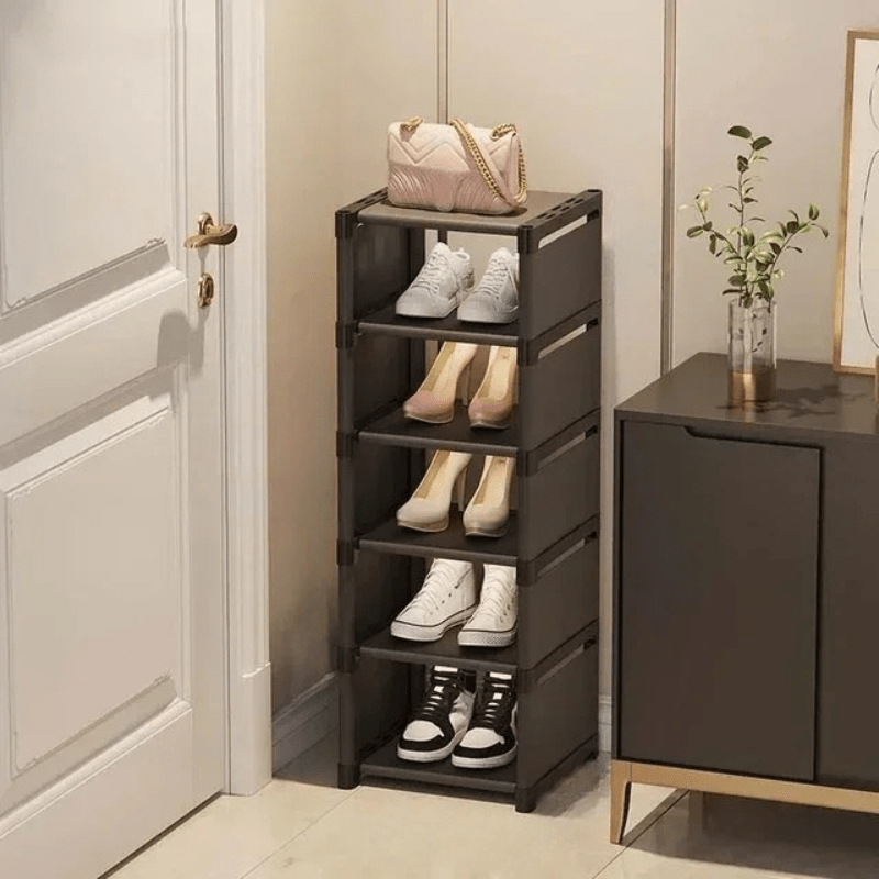 Shoe Corner Shelf – Stackable Shoe Rack for Corners – Space-Saving Organization with Style