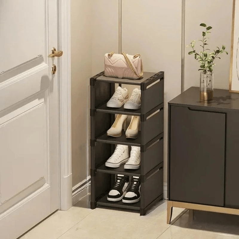 Shoe Corner Shelf – Stackable Shoe Rack for Corners – Space-Saving Organization with Style