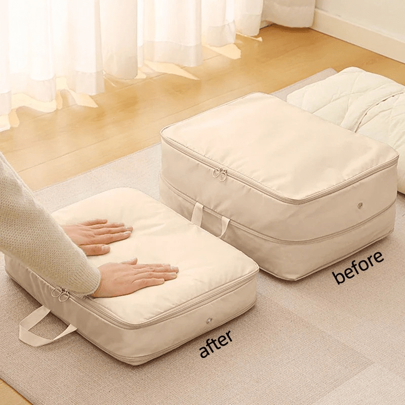 Compact Storage Bag – Compression Bag for Clothes & Duvets with Zipper & Carry Handle
