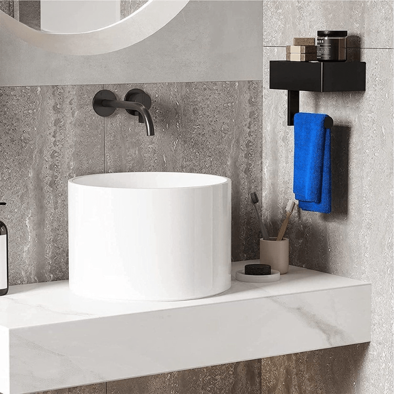 STAHLDELUXE Toilet Holder – Stainless Steel Toilet Paper Holder with Waterproof Storage Compartment for Mobile Phone & Toiletries
