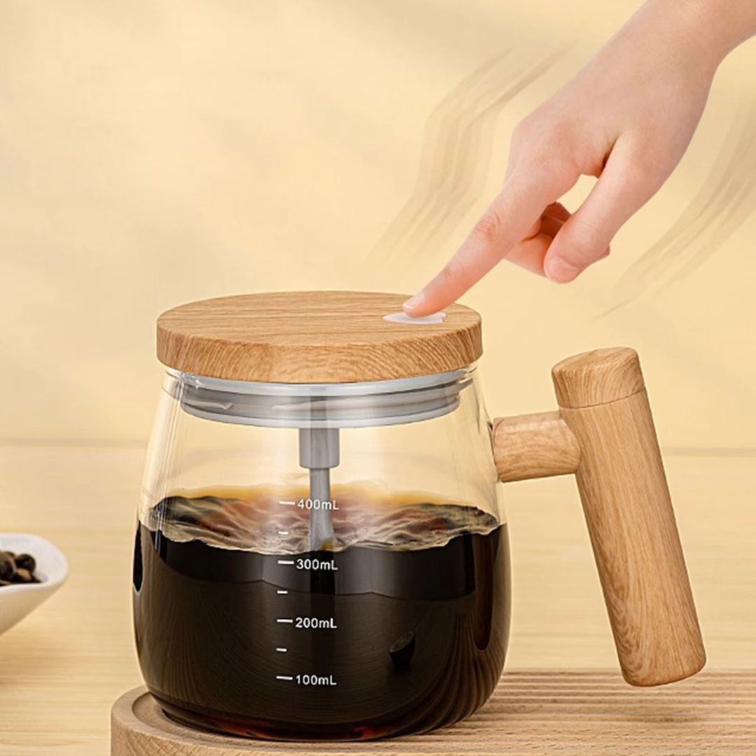 2in1 Mixer Tasse aus Holz