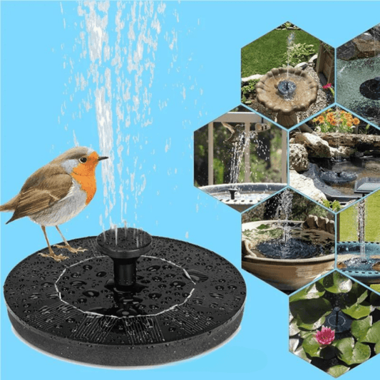 Solar Bird Bath Fountain – Solar Powered Fountain For Garden & Birds | Sustainable and Easy to Maintain
