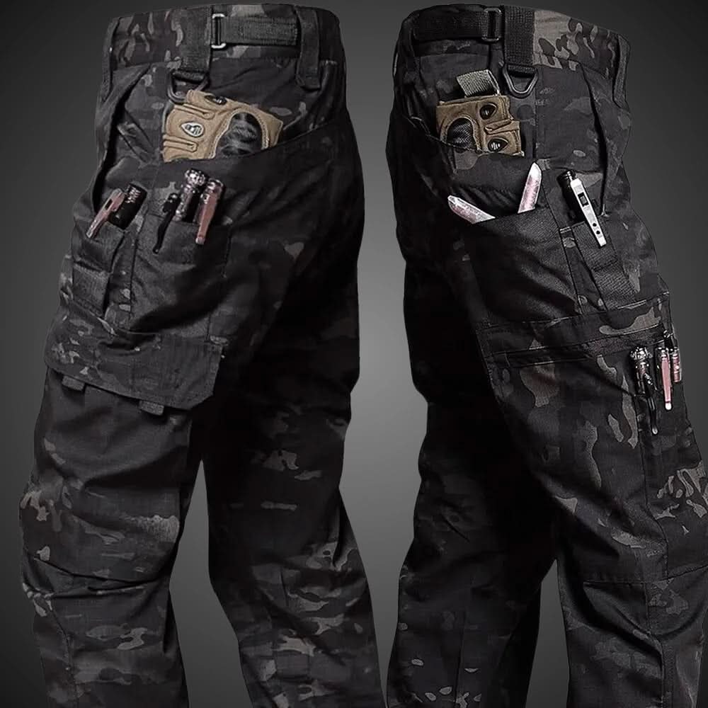 TactiWear – Tactical Cargo Pants with Water-Repellent Design