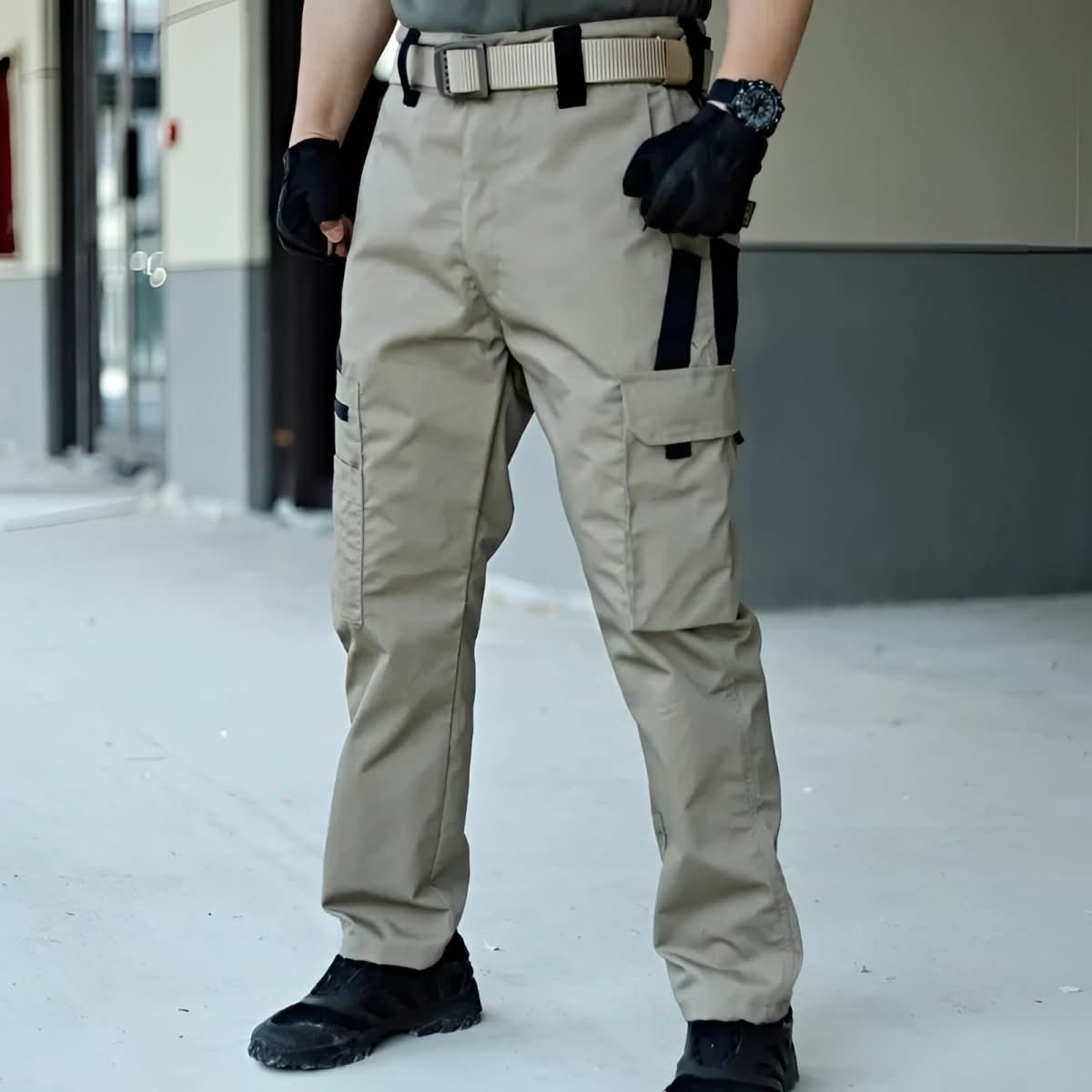 TactiWear – Tactical Cargo Pants with Water-Repellent Design