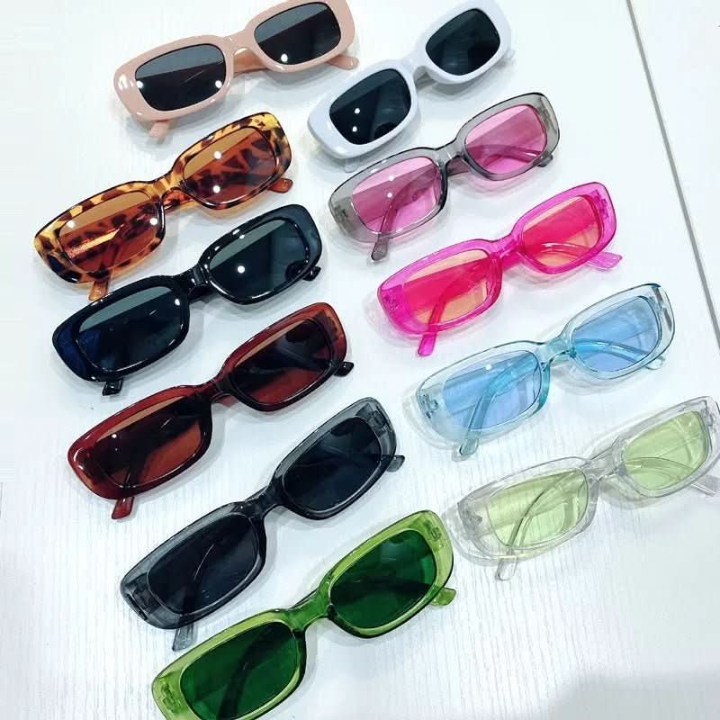 Old-fashioned Shade - Retro-style Rectangular Women's Sunglasses with UV400 Protection
