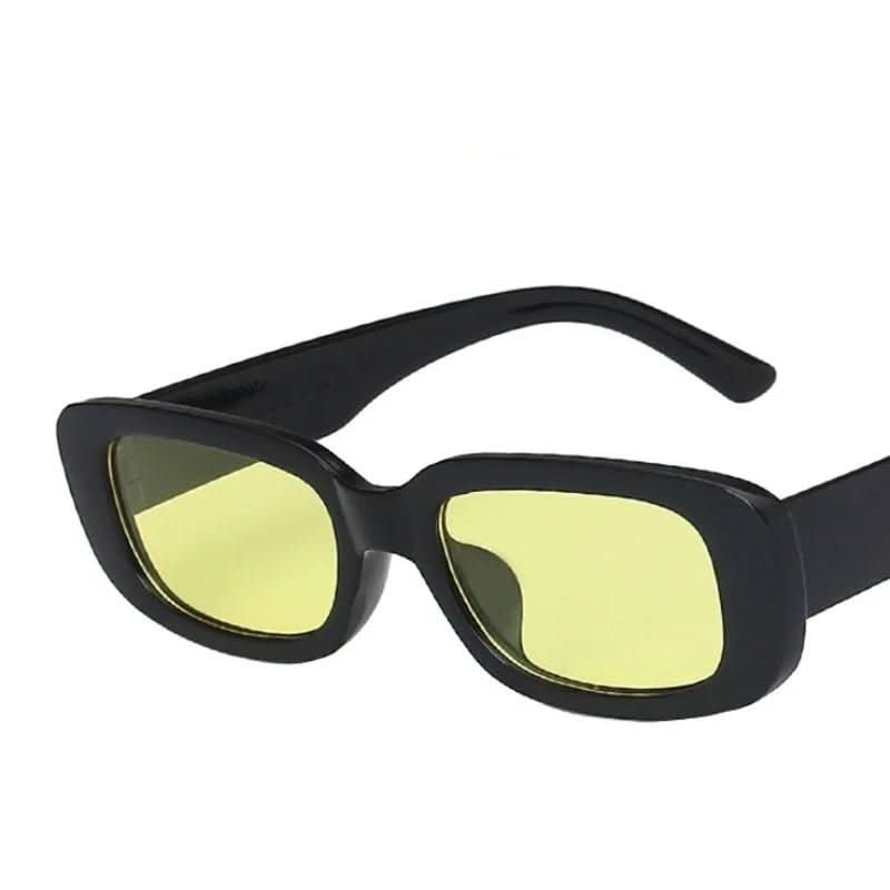 Old-fashioned Shade - Retro-style Rectangular Women's Sunglasses with UV400 Protection