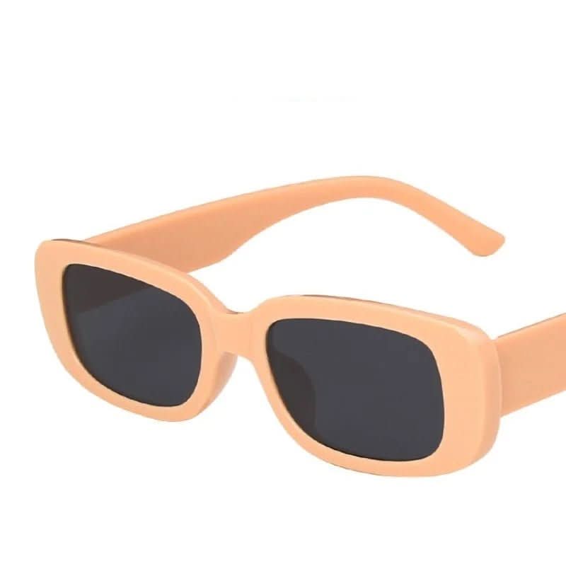 Old-fashioned Shade - Retro-style Rectangular Women's Sunglasses with UV400 Protection