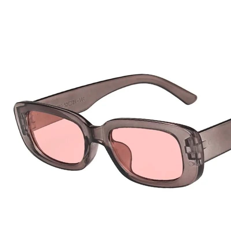 Old-fashioned Shade - Retro-style Rectangular Women's Sunglasses with UV400 Protection