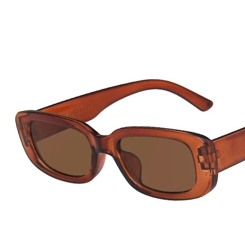 Old-fashioned Shade - Retro-style Rectangular Women's Sunglasses with UV400 Protection
