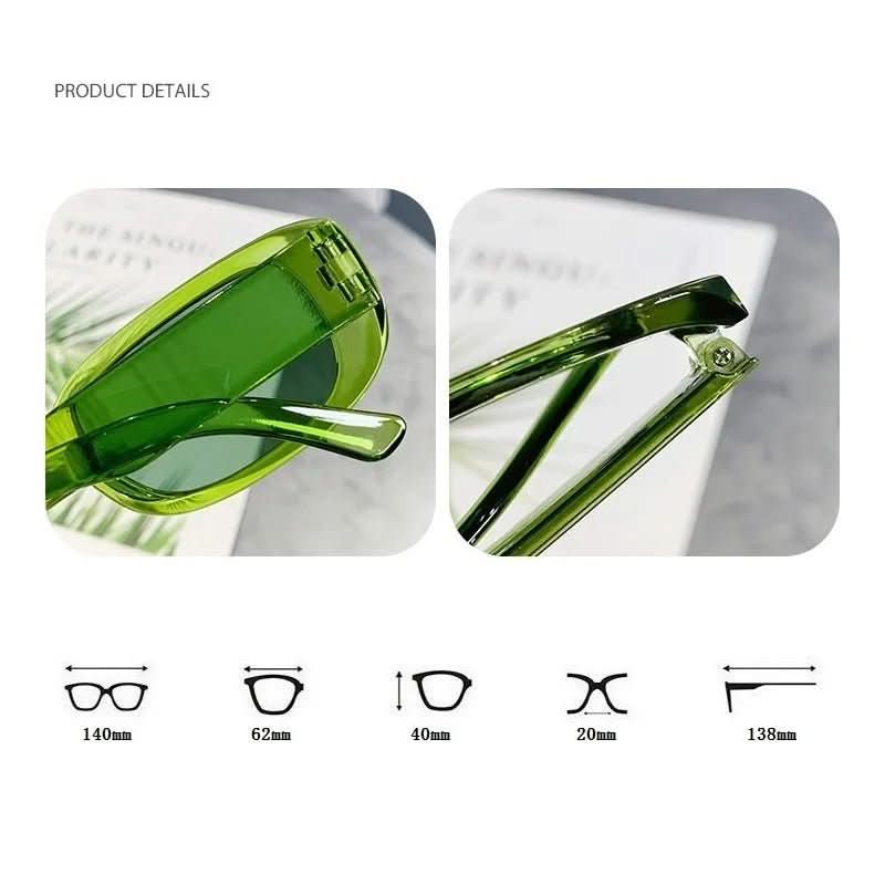 Old-fashioned Shade - Retro-style Rectangular Women's Sunglasses with UV400 Protection