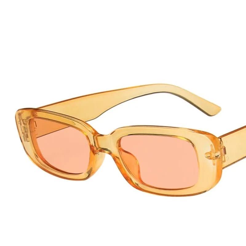 Old-fashioned Shade - Retro-style Rectangular Women's Sunglasses with UV400 Protection