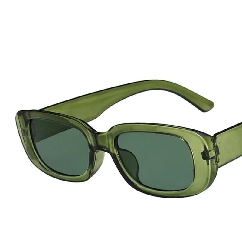 Old-fashioned Shade - Retro-style Rectangular Women's Sunglasses with UV400 Protection