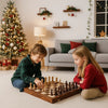WALNORIS – Premium-Schachset aus Holz mit klassischem, klappbarem Walnussholzbrett 1