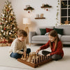 WALNORIS – Premium-Schachset aus Holz mit klassischem, klappbarem Walnussholzbrett 2