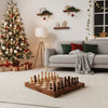WALNORIS – Premium-Schachset aus Holz mit klassischem, klappbarem Walnussholzbrett 3