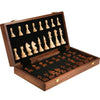 WALNORIS – Premium-Schachset aus Holz mit klassischem, klappbarem Walnussholzbrett 4