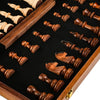 WALNORIS – Premium-Schachset aus Holz mit klassischem, klappbarem Walnussholzbrett 8