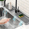 WATERWISE - 24-Zoll Spülbeckenmatte mit Schnellablauf und verstellbarem Loch 1