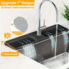 WATERWISE - 24-Zoll Spülbeckenmatte mit Schnellablauf und verstellbarem Loch 5