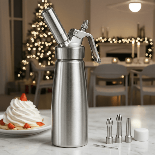 WHIPTRON – 500-ml-Sahnespender aus Aluminium mit 3 Düsen 0