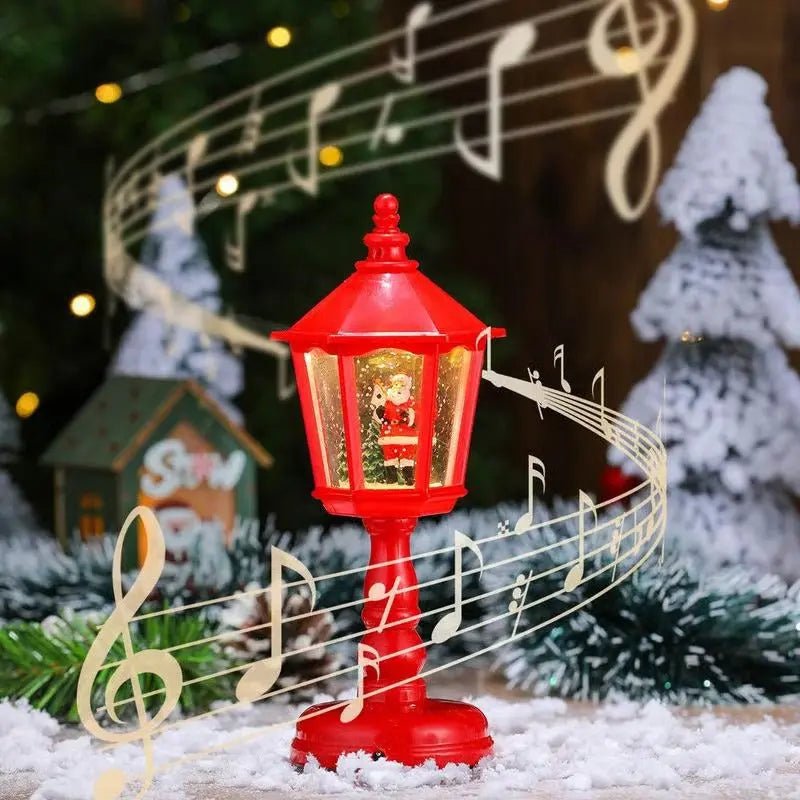 WINTERGLOBE – LED-Schneelaterne mit sanftem Wirbel und warmem Schein 2