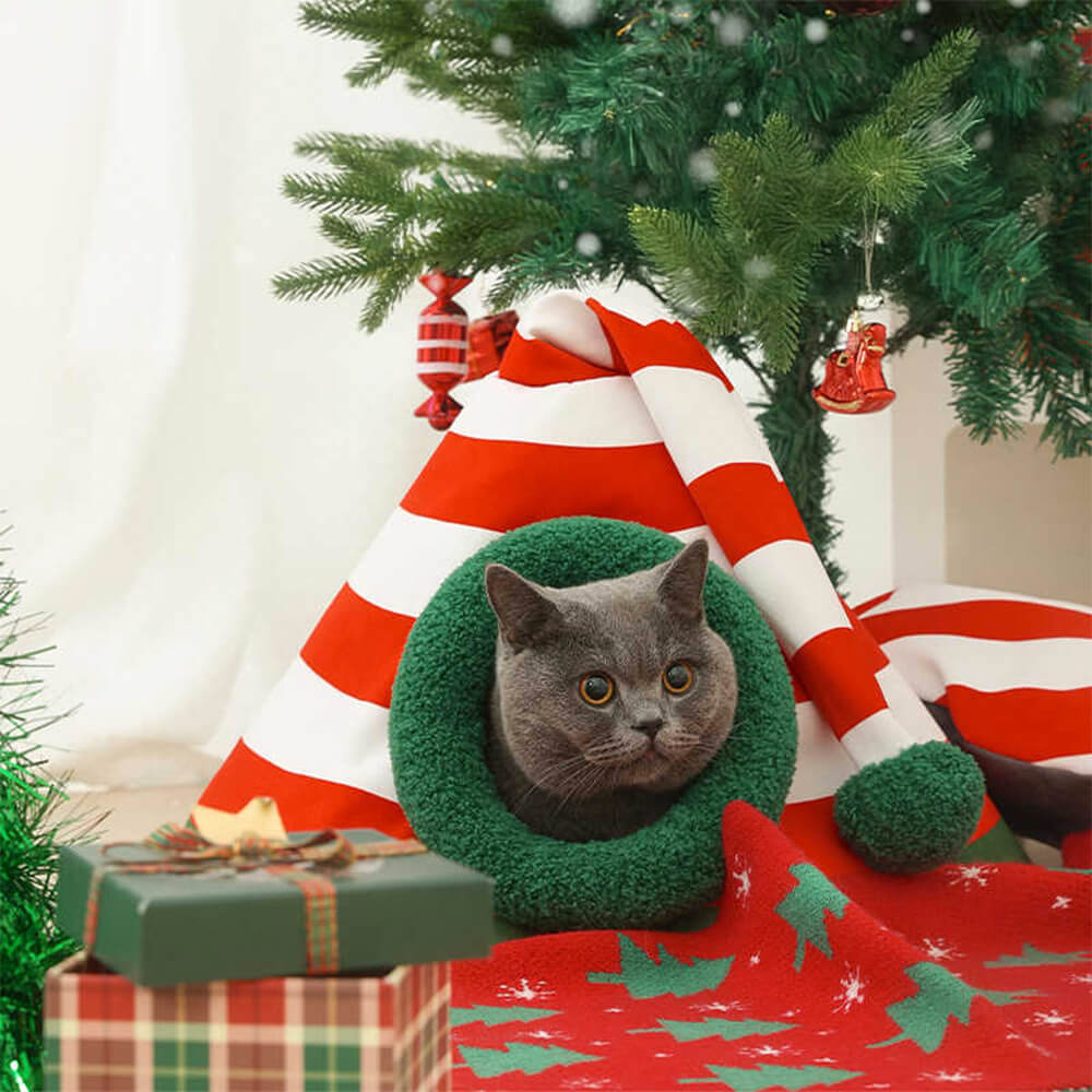 WINTERPAW – Gemütliches Katzenbett mit festlichem Touch 2
